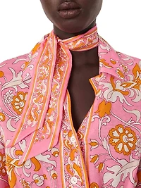 Mini Flowing Patterned Dress