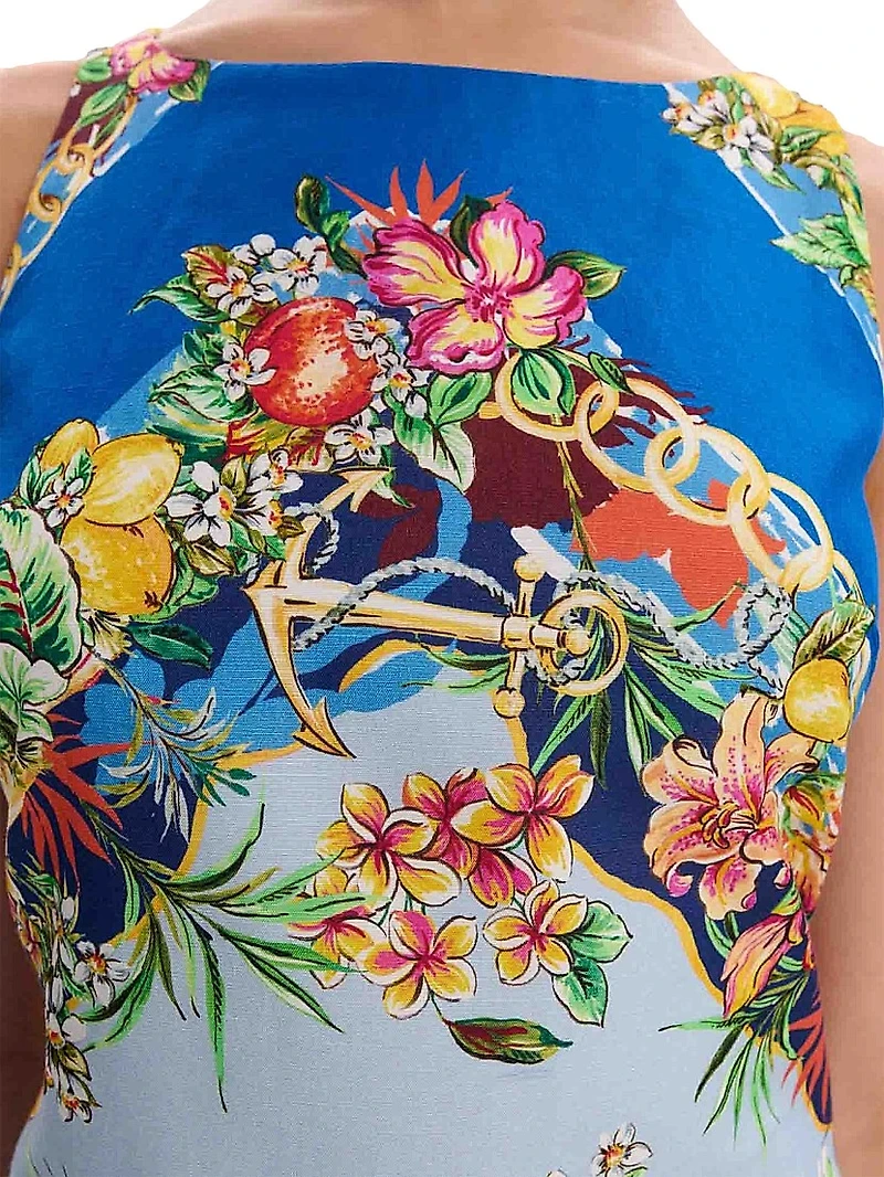 Patterned Shift Dress