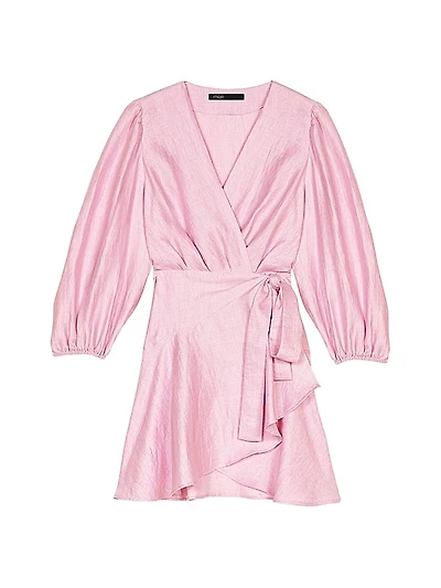 Linen Wrap Dress