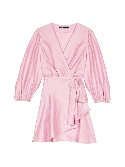 Linen Wrap Dress