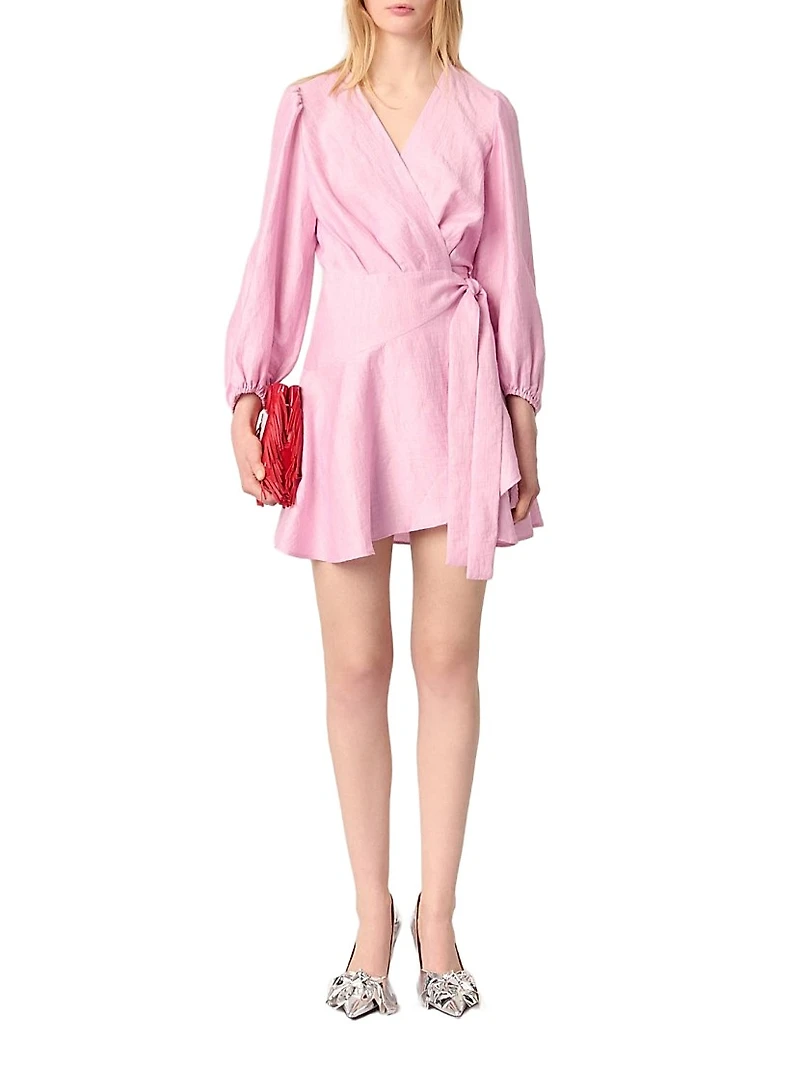 Linen Wrap Dress