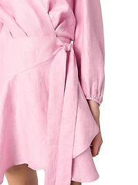 Linen Wrap Dress