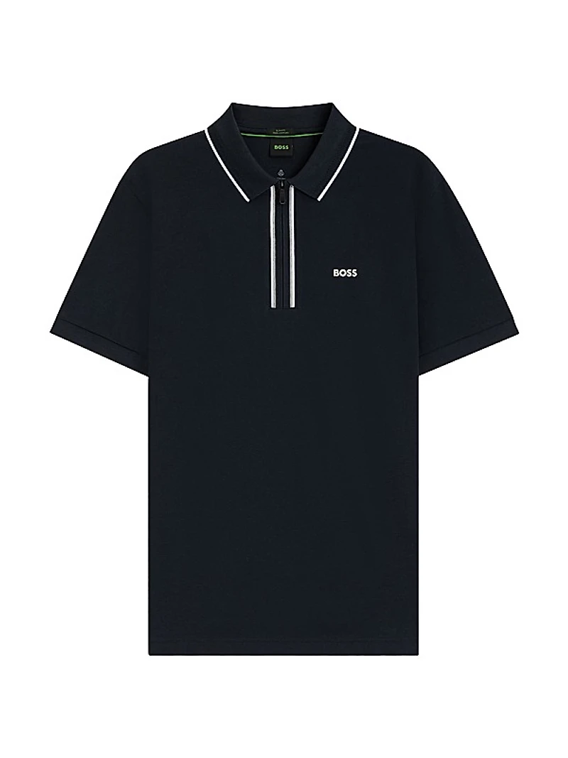Slim-Fit Polo Shirt in Quick-Dry Stretch Cotton
