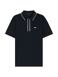 Slim-Fit Polo Shirt in Quick-Dry Stretch Cotton