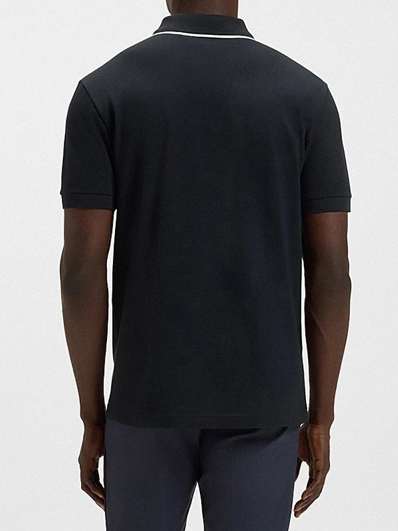 Slim-Fit Polo Shirt in Quick-Dry Stretch Cotton