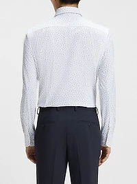 Slim-Fit Shirt in Printed Performance-Stretch Jersey
