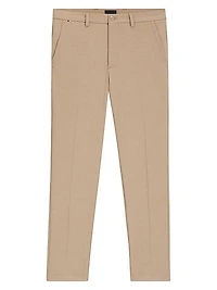 Slim-Fit Trousers in Melange Stretch Fabric