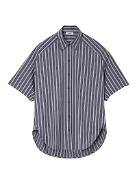 Oversized Striped Rhinestone Shirt
