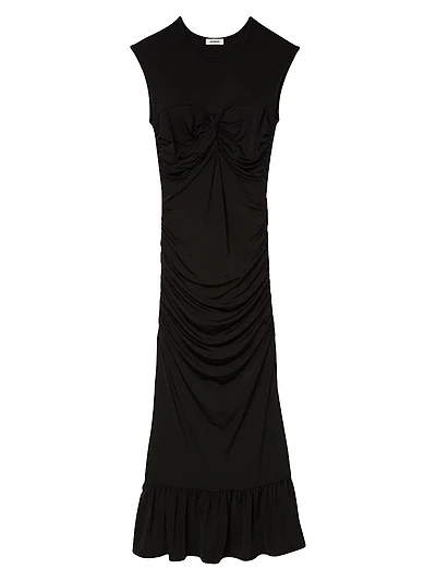 Draped Maxi Dress