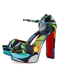 Sandaloo 130MM Crepe Satin Platform Sandals