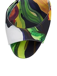 Sandaloo 130MM Crepe Satin Platform Sandals