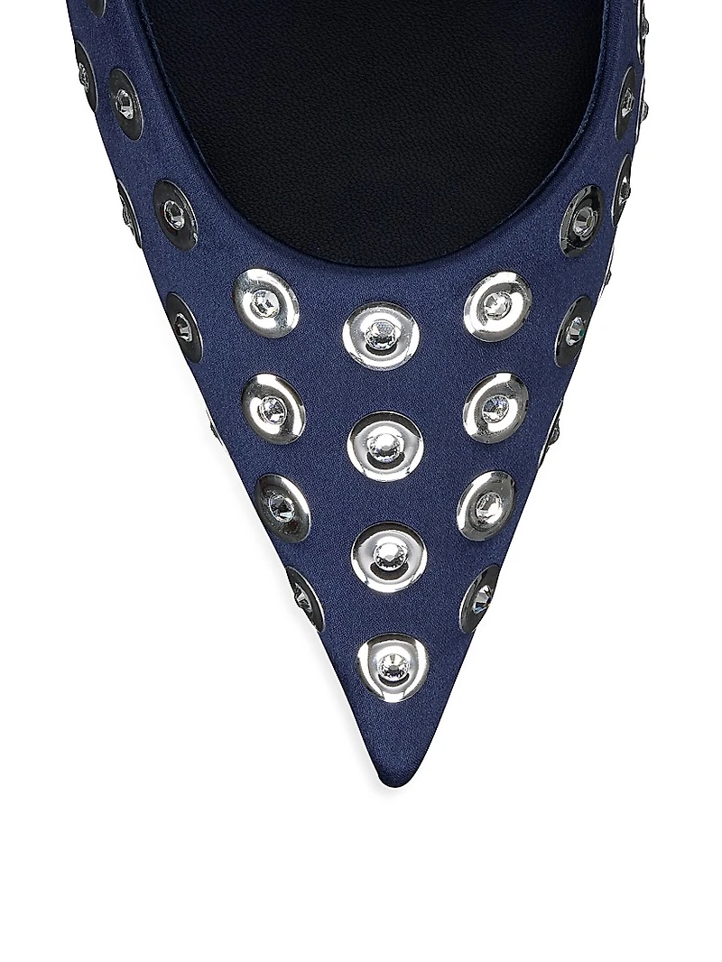 Miss Z 100 MM Satin Boum Mirror Pumps