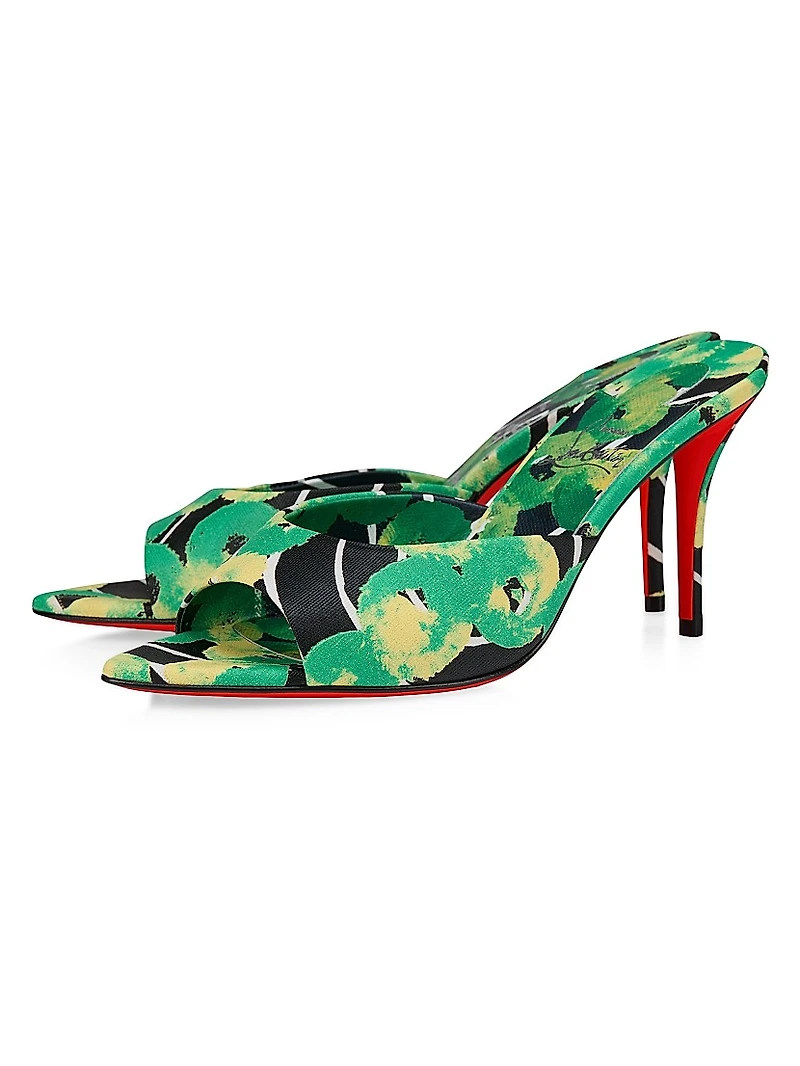 Miss Z 80MM Canvas Mule Sandals