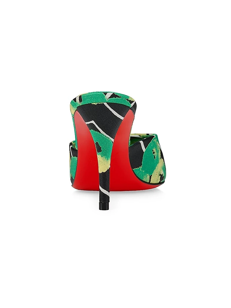Miss Z 80MM Canvas Mule Sandals
