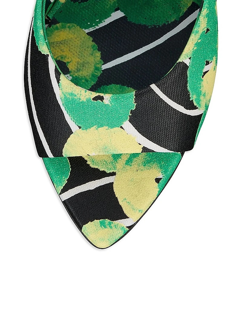 Miss Z 80MM Canvas Mule Sandals