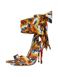 Miss Z Du Desert 100MM Crepe Satin Heels