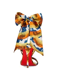 Miss Z Du Desert 100MM Crepe Satin Heels