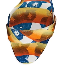 Miss Z Du Desert 100MM Crepe Satin Heels