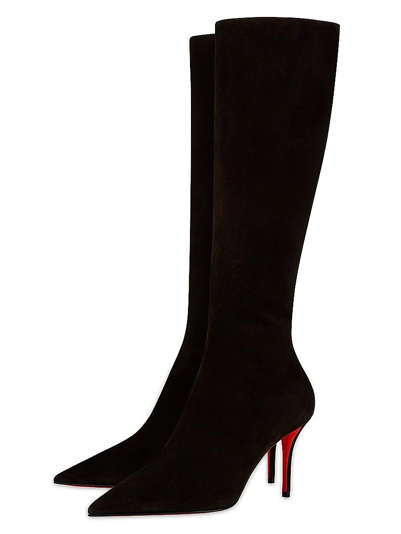 Miss Z Botta 80MM Veau Velours Calf Knee High Boots
