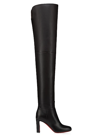 Loo 85MM Leather Thigh Boots