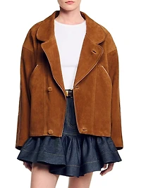 Oversized Suede Jacket