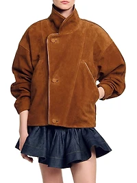 Oversized Suede Jacket