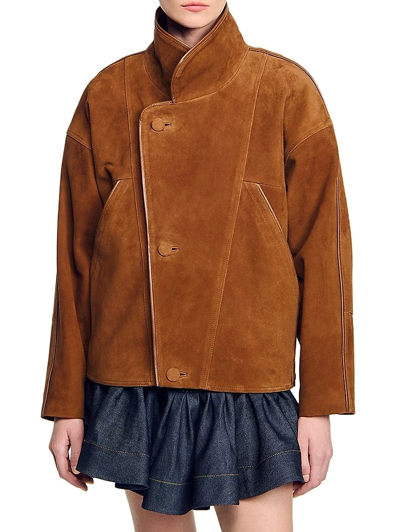 Oversized Suede Jacket