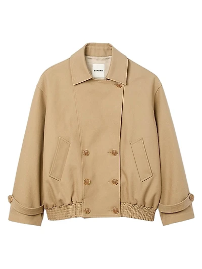 Short Oversized Trench Coat
