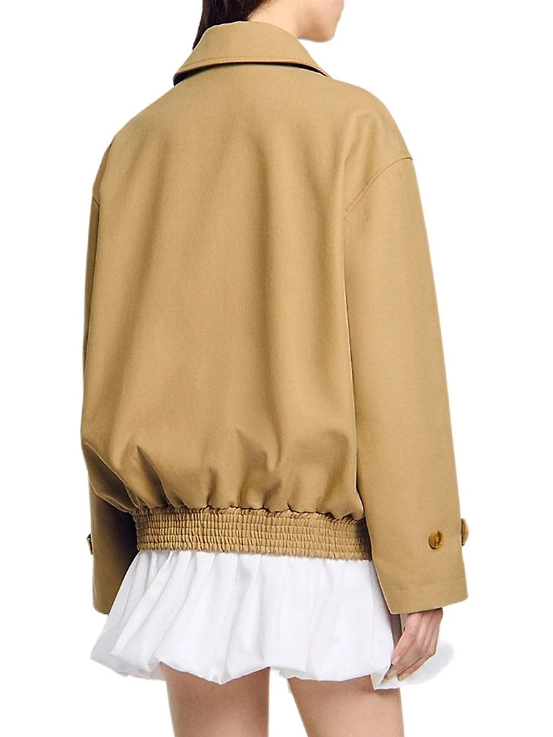 Short Oversized Trench Coat