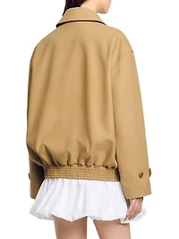 Short Oversized Trench Coat