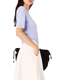 Wool Short-Sleeve Jumper