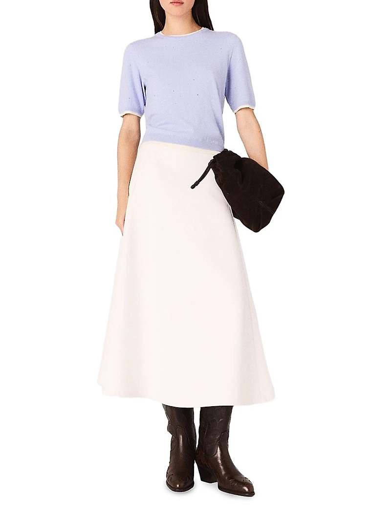 Wool Short-Sleeve Jumper
