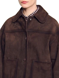 Studded Suede Leather Jacket