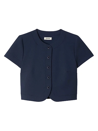 Buttoned Crop Top