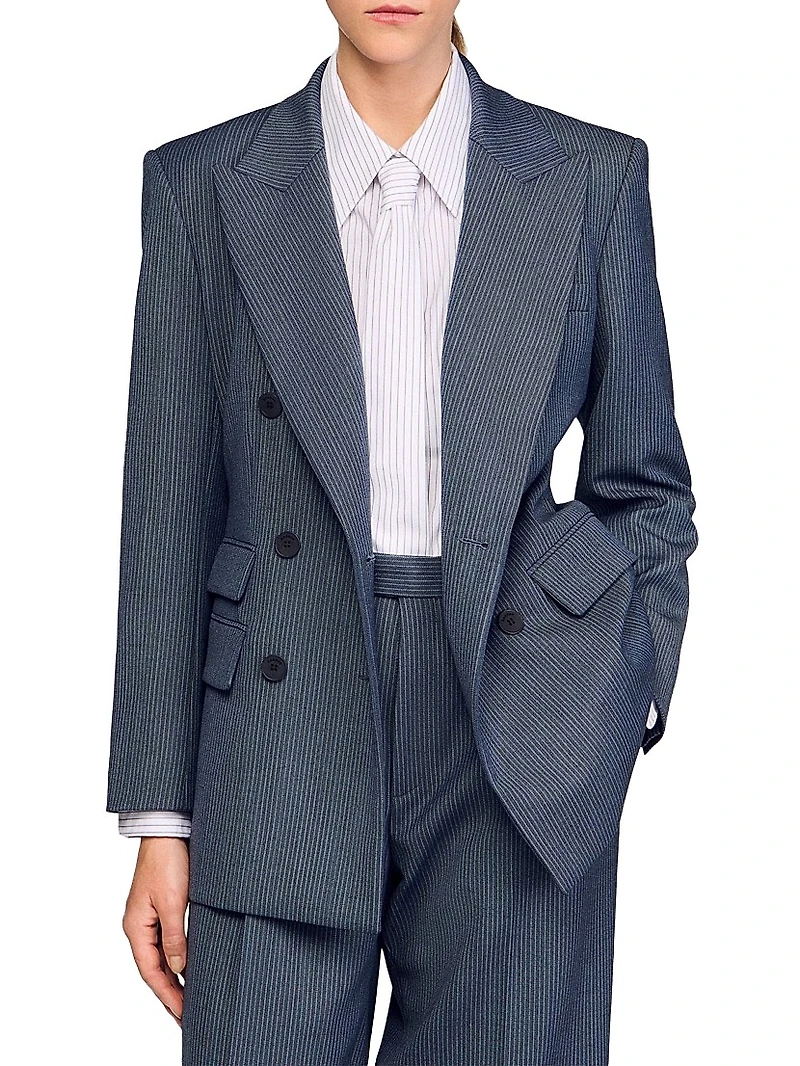 Striped Tailored Jacket