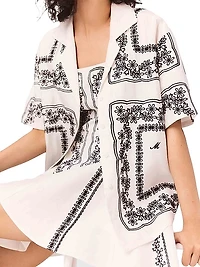 Short Sleeved Embroidered Shirt