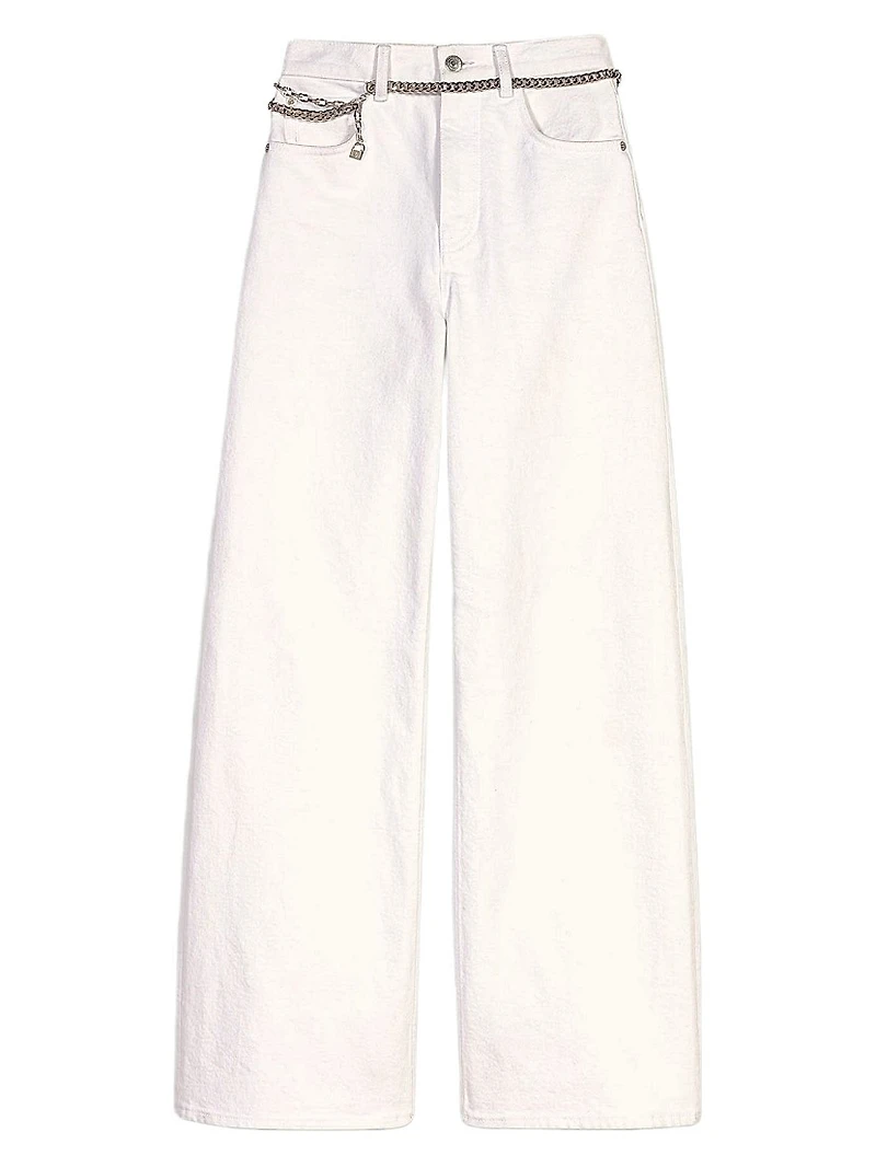 High-Waisted Wide-Leg Jeans