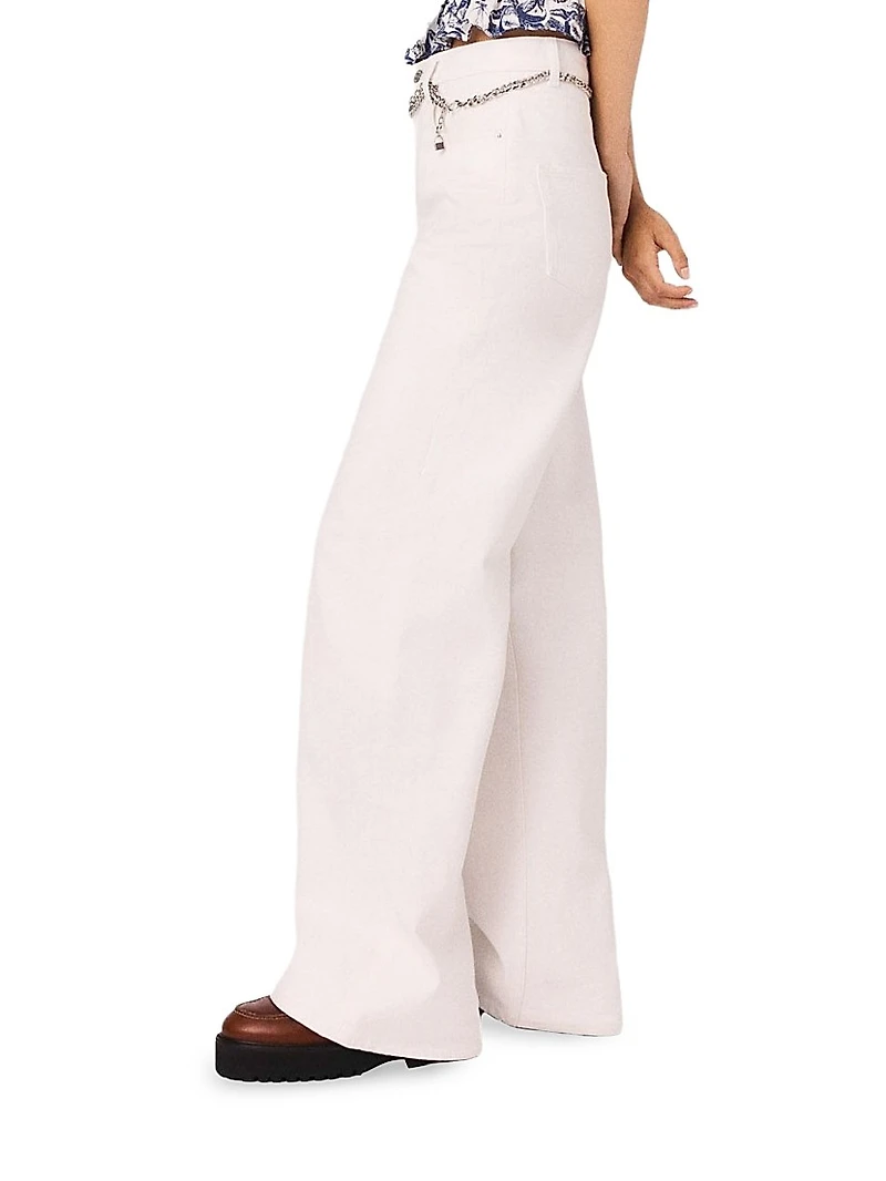 High-Waisted Wide-Leg Jeans