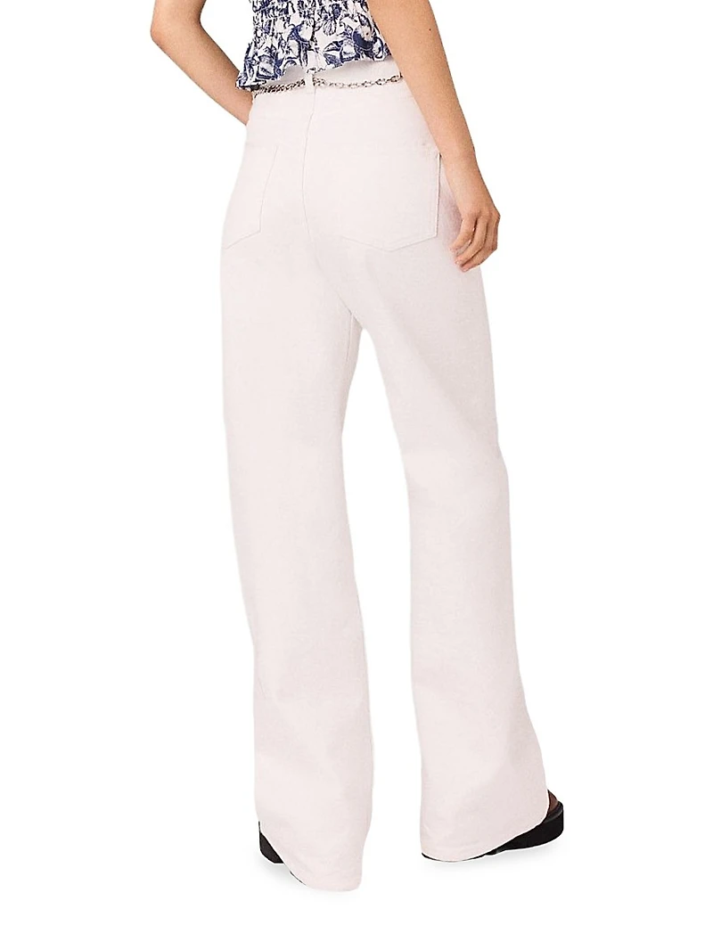 High-Waisted Wide-Leg Jeans