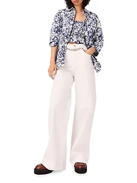 High-Waisted Wide-Leg Jeans