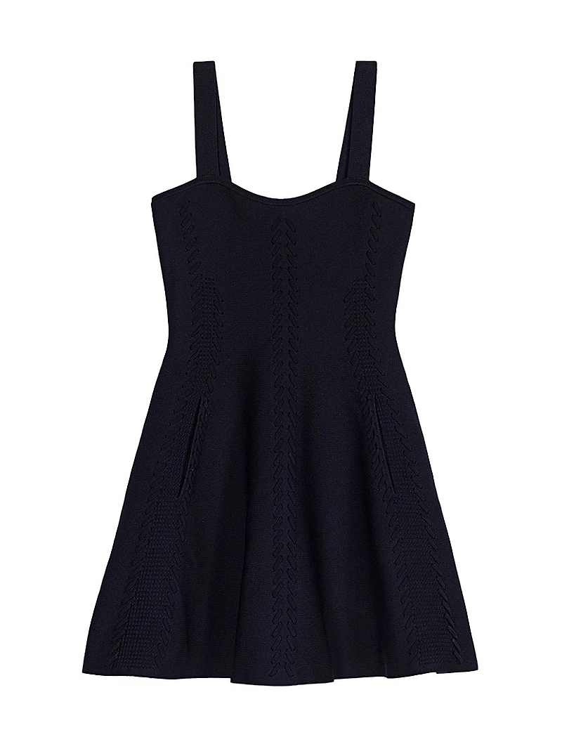 Short Knitted Babydoll Dress