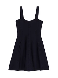 Short Knitted Babydoll Dress