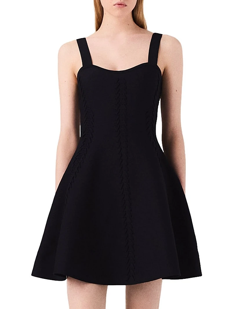 Short Knitted Babydoll Dress