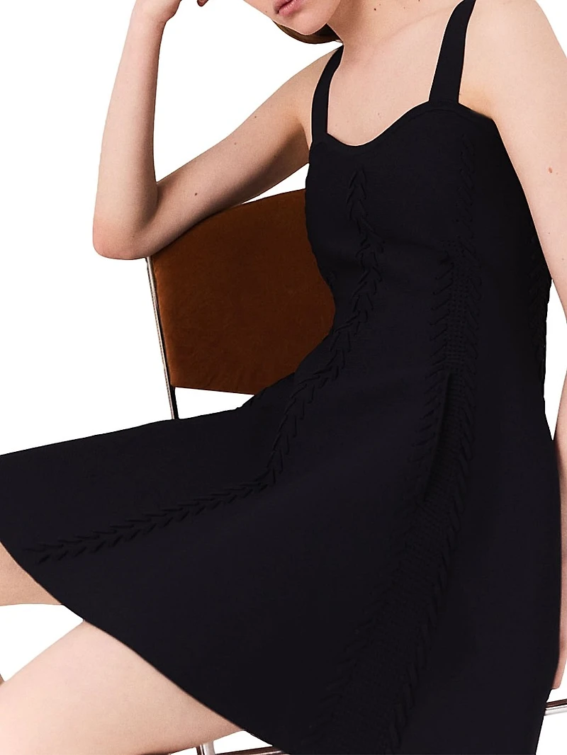 Short Knitted Babydoll Dress