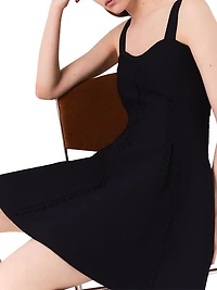 Short Knitted Babydoll Dress