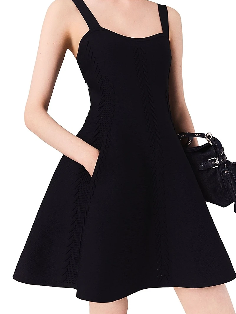 Short Knitted Babydoll Dress