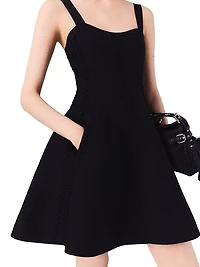 Short Knitted Babydoll Dress