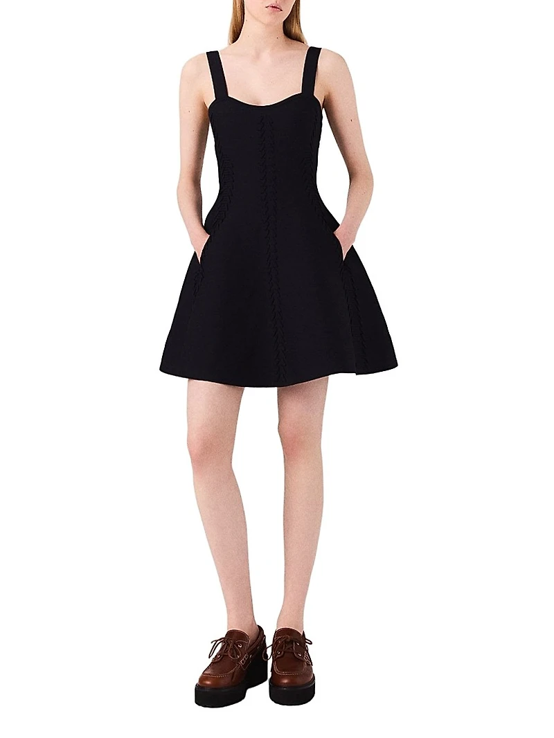 Short Knitted Babydoll Dress