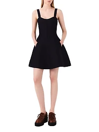 Short Knitted Babydoll Dress