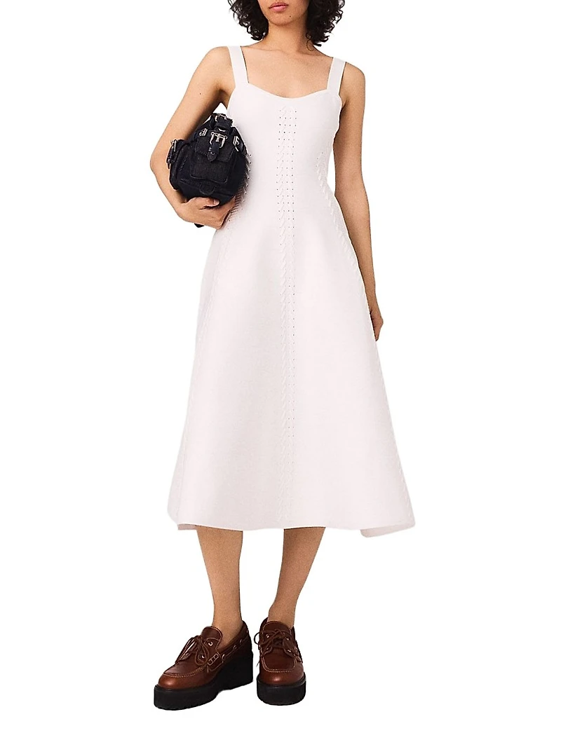 Long Knit Babydoll Dress